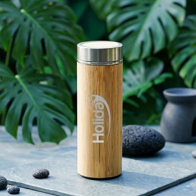 Bamboo Flask Water Bottle
