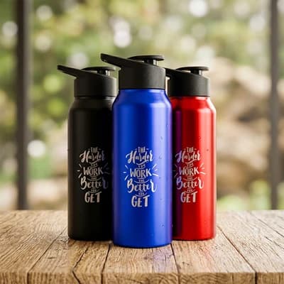 Single Wall Stainless Steel Sports Bottle