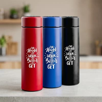 LED Temperature Digital Display Stainless Steel Water Bottle