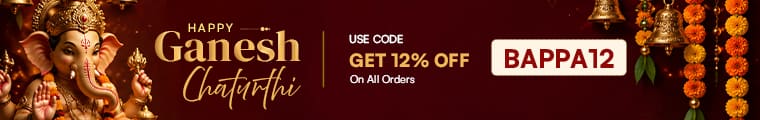 Happy Ganesh Chaturthi - Get 12% off with code BAPPA12
